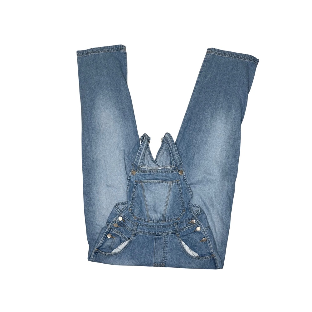 90s London London Denim Overalls Womens M Wide Leg VTG Utility Streetwear y2k